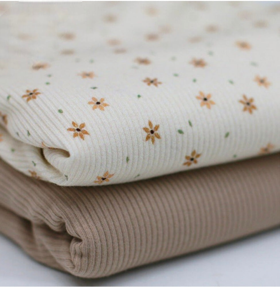 Ribbad Jersey Starflower.