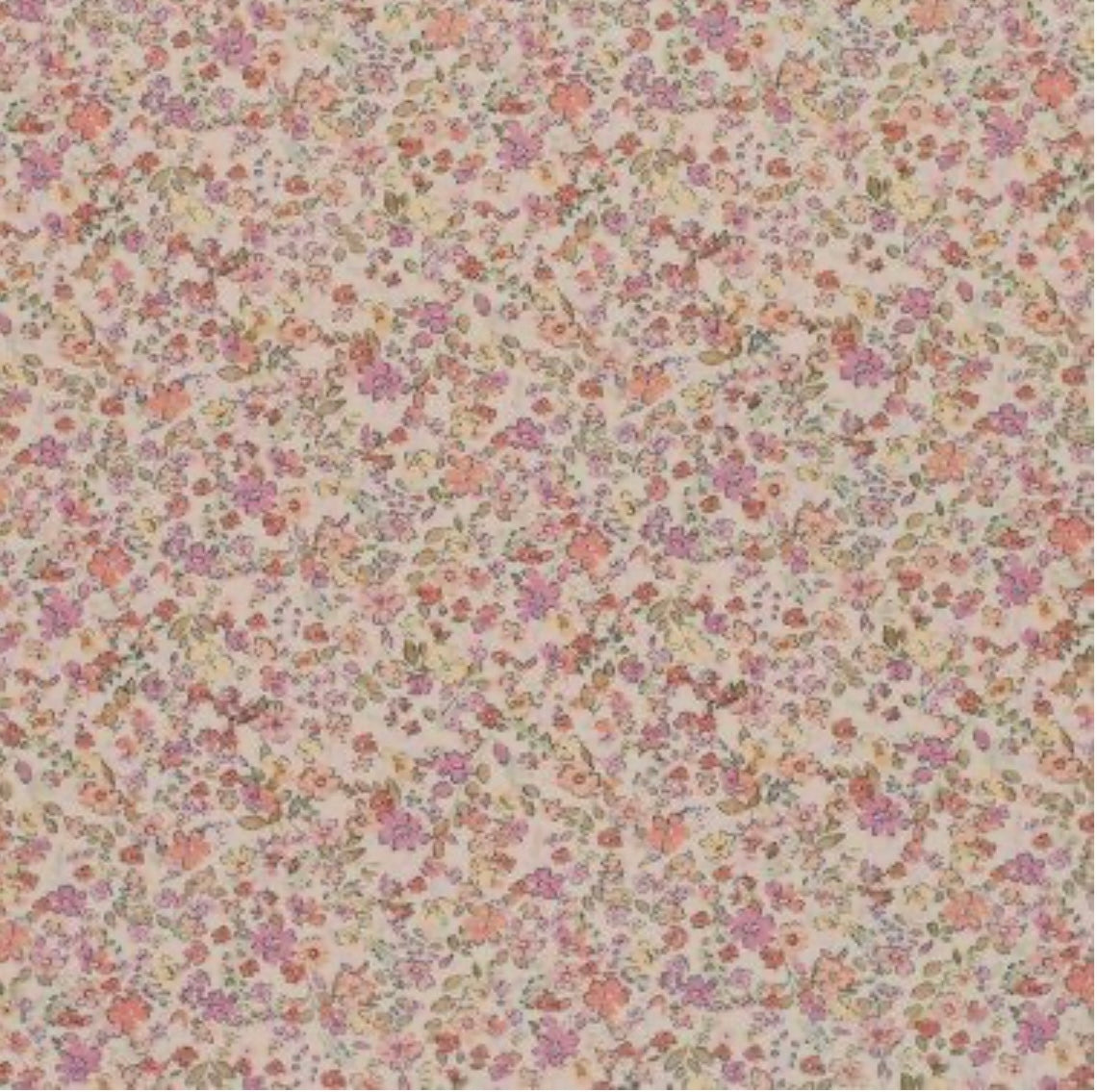 Trikåtyg Blommig old lilac