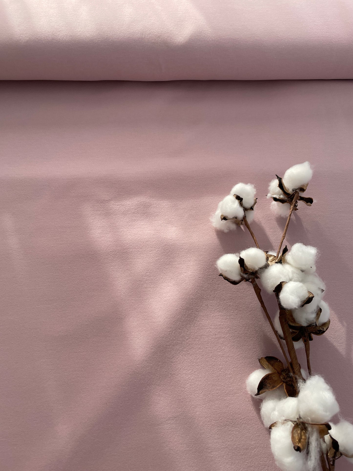 French Terry mjuk flossad insida ekologisk, old pink