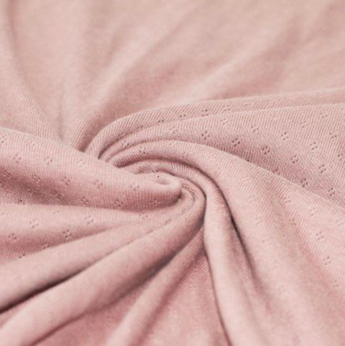 Pointelle (mini) bomull jersey Nude pink