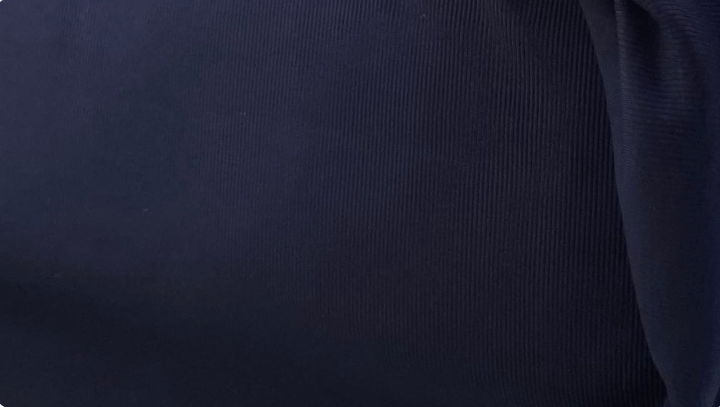 Ribbad Jersey Marinblå