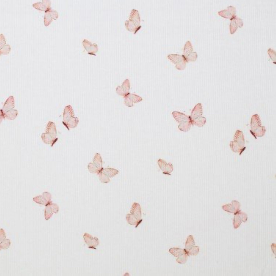 Rib knit Jersey Fjärilar