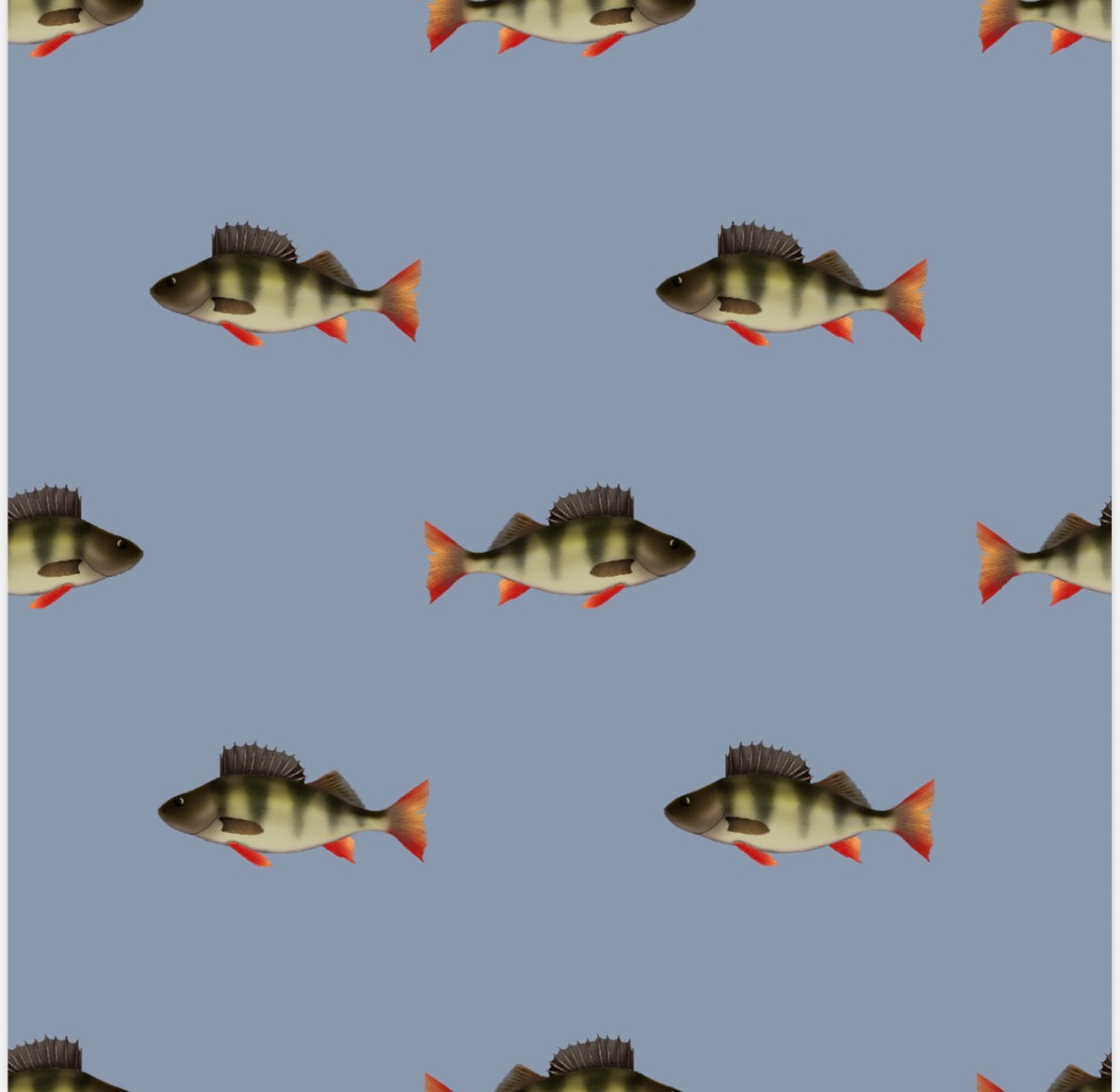 Trikåtyg Fiskar