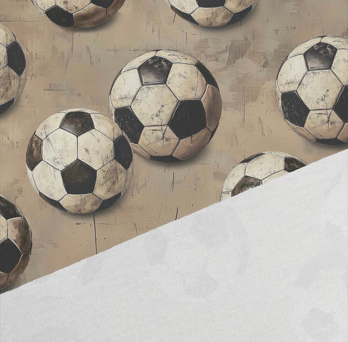 Trikåtyg fotbollar