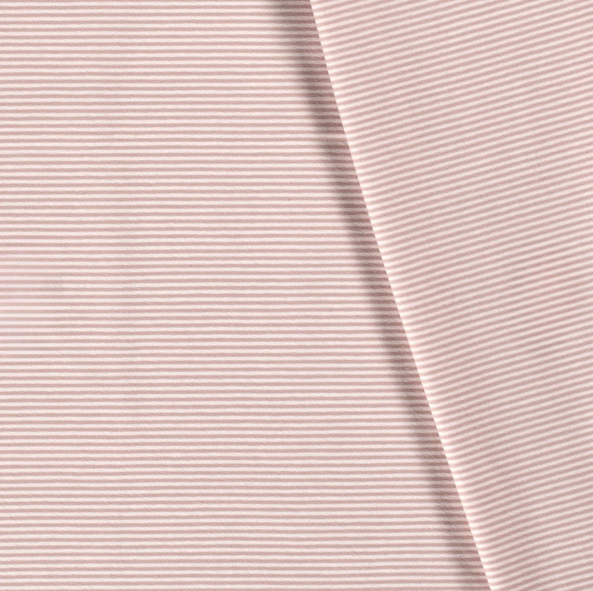 Randig Jersey, stickade ränder, light mauve