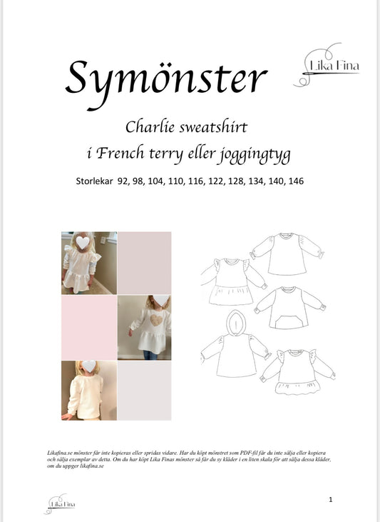 Symönster Sweatshirt Charlie Stl 92-146