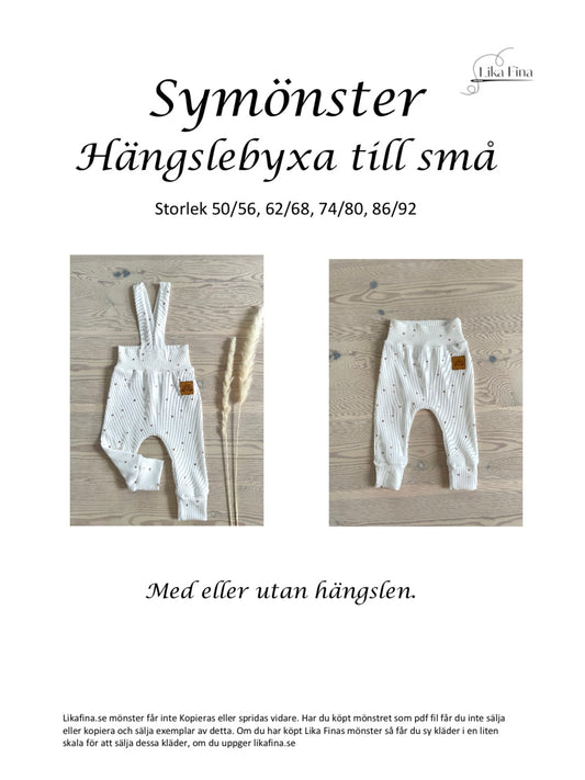 Symönster Hängslebyxa