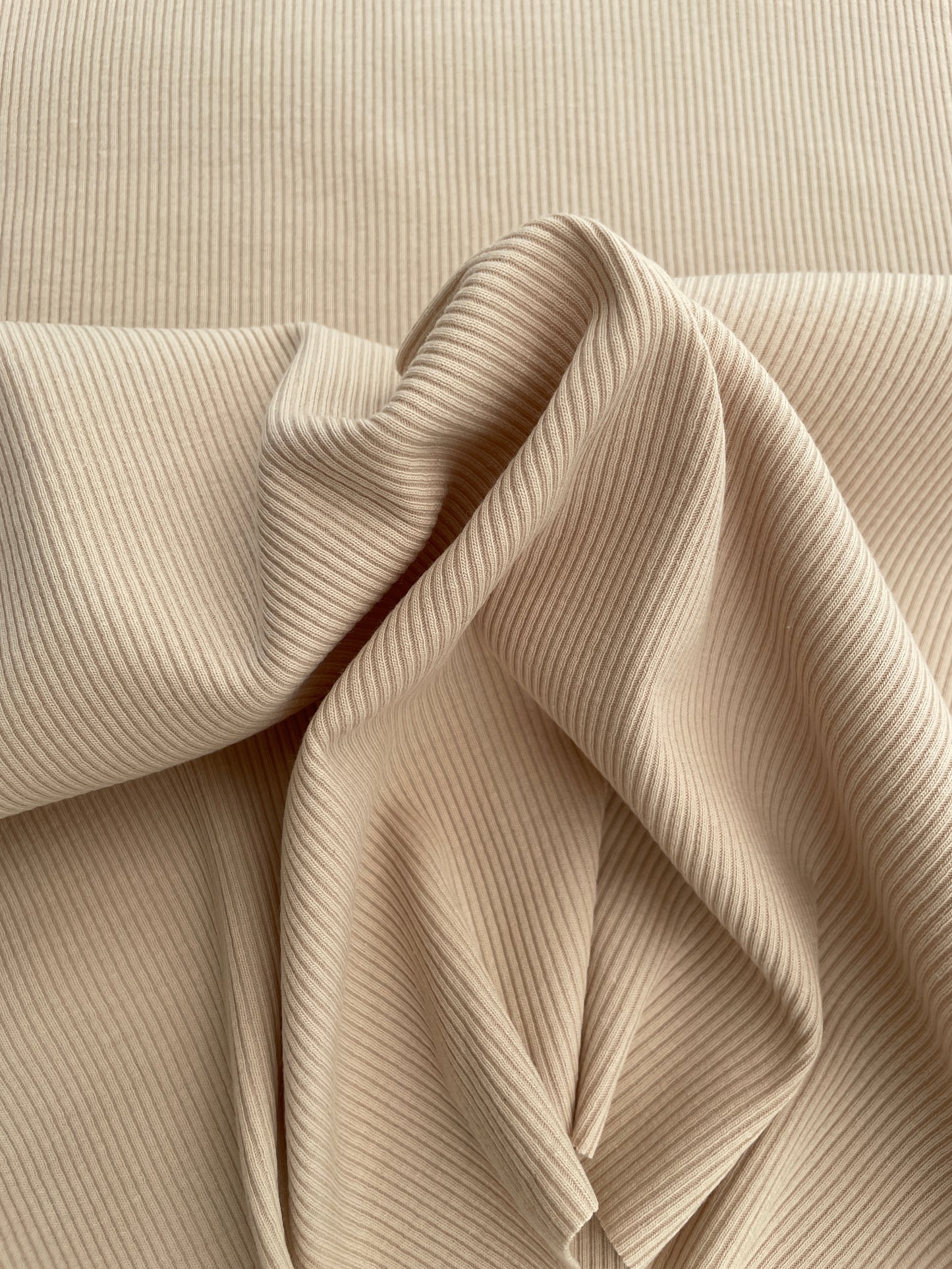Ribbad Jersey Light Beige