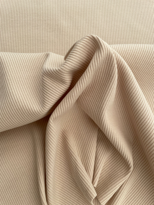 Ribbad Jersey Light Beige