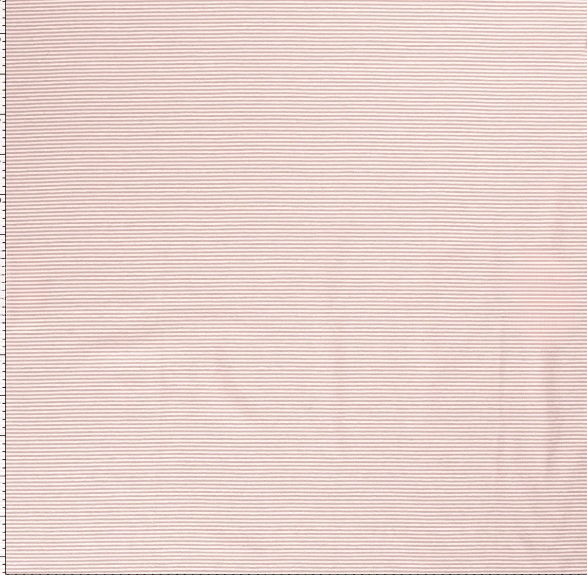 Randig Jersey, stickade ränder, light mauve