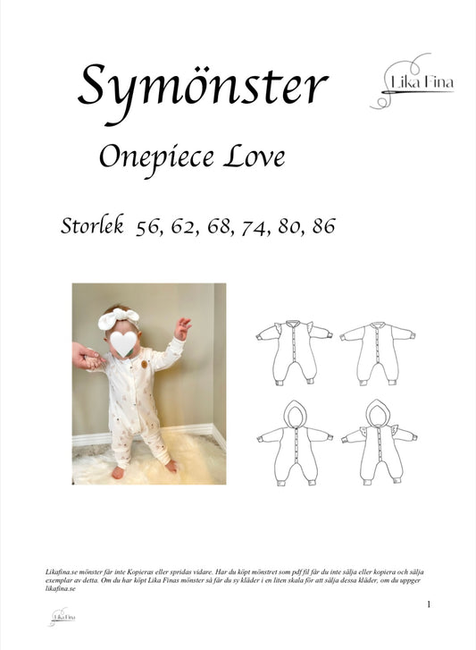 Symönster Onepiece Love stl 56-86