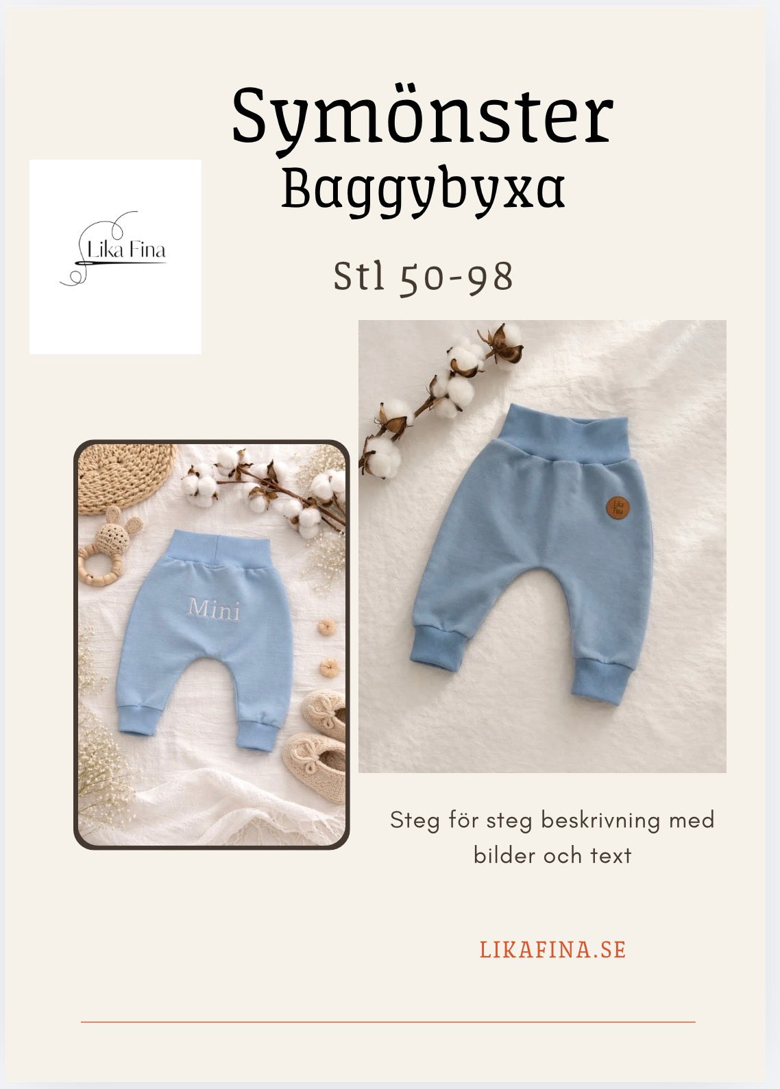 Symönster Baggybyxa Stl 50-98