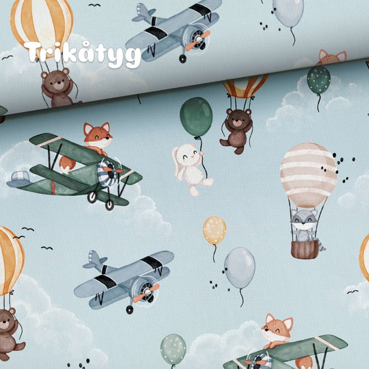 Trikåtyg flygplan o luftballong
