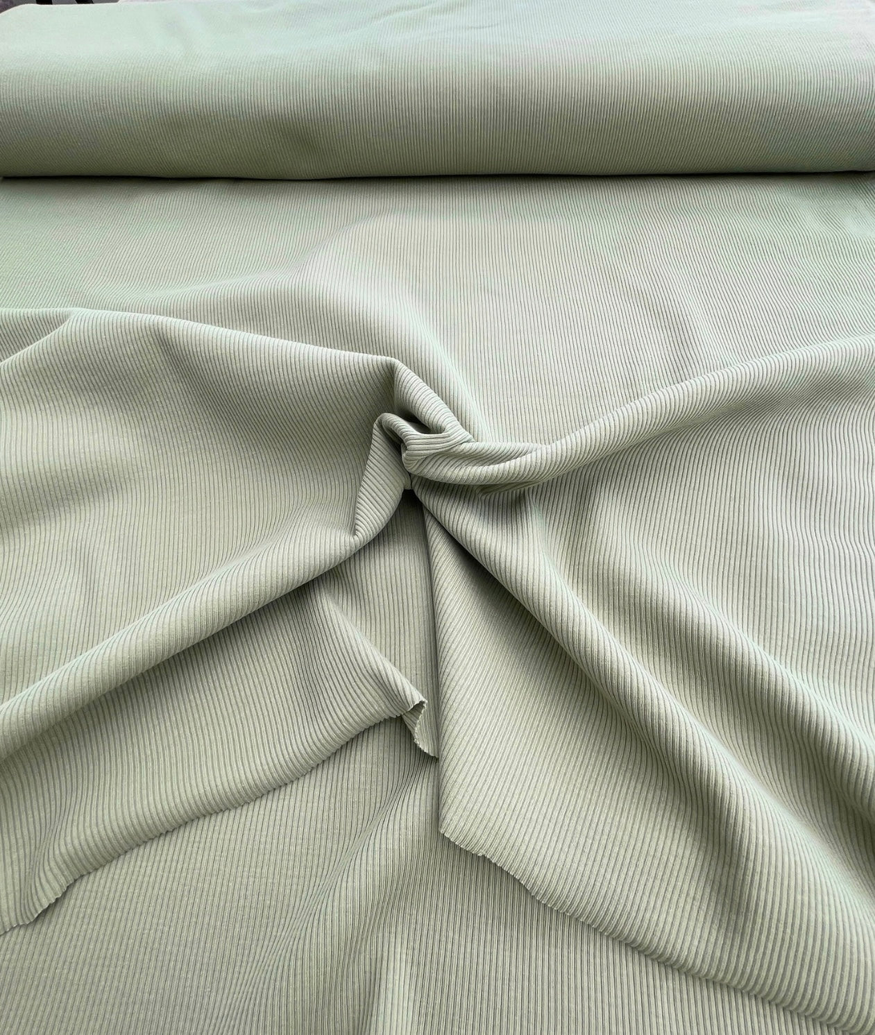 Ribbad Jersey Dusty Green