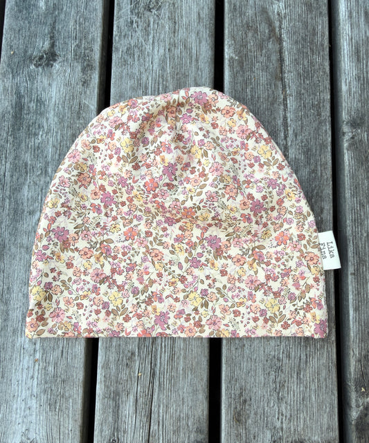 Mössa Blommig Old Lila